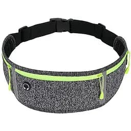 Спортивна поясна сумка для бігу BeCover DL0005 Dark Gray (706065) + подарунок органайзер для навушників