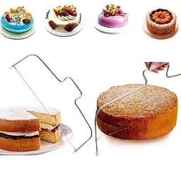 Нож струна лезвия для нарезки тортов бисквита из нержавеющей стали 33х16 см, Kitchen Master 86295