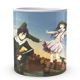Кухоль GeekLand Noragami Бездомний Бог Ято, Хійорі та Юкіне над дахами вечірнього міста NRG 02.009 330 мл білий - мініатюра 2