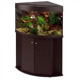 Акваріум Ferplast DUBAI CORNER 90 BLACK - 180 L 66 x 93 x h 57 см - мініатюра 2