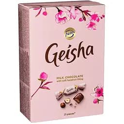 Цукерки Fazer Geisha молочний шоколад з тертим горіхом 150 г