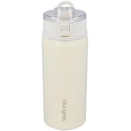 Термокружка Gucgres из нержавеющей стали с сеткой заварником белый 600 мл