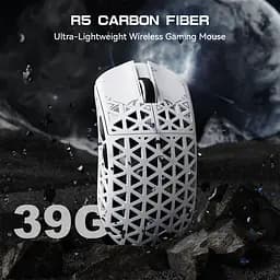 Ігрова мишка ATTACK SHARK R5 Ultra / Три режими підключення / PAW3950MAX / Carbon Fiber / 39 г / White - мініатюра 2