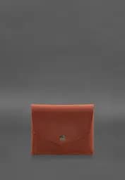 Кожаный кошелек mini 3.0 (кард-кейс) светло-коричневый Crazy Horse