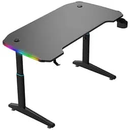 Геймерський комп'ютерний стіл GT Racer T-1221 (120x60x71-79) Black