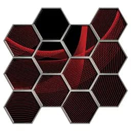 Декоративная ПВХ плитка на самоклейке 280х300х5мм Соты, цена за 1 шт. (СПП-503) SW-00000667