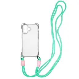 Чохол Epik TPU CrossBody with straps для Apple iPhone 16 Plus 6.7 Transparent