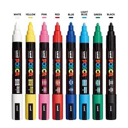 Набір маркерів Uni Posca Soft Color 1.8-2.5 мм 8 шт. (PC-5M SOFT COLOR 8C) - мініатюра 3