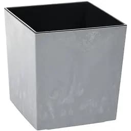 Вазон Lamela Juka 30х30х30.5 см сірий бетон (9705535)