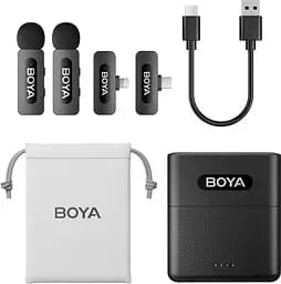 Мікрофон Boya BY-V3 combo Type-C/Lightning Black (BY-V3 Combo) - мініатюра 2