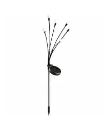 Вуличний світильник на сонячній батареї Goldlux 328168 Fiorini LED 3500K IP44 чорний