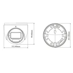 IP-відеокамера 8Mp TVT TD-9585S4-C(D/AZ/PE/AW3) White f=2.8-12mm, ІЧ+LED-підсвічування, з мікрофоном (77-00415) - мініатюра 2