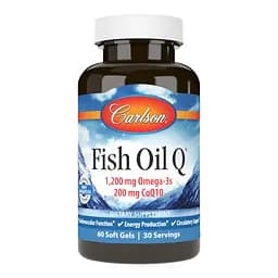 Жирні кислоти Carlson Labs Fish Oil Q, 60 капсул
