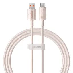Кабель Baseus Habitat Series Fast Charging Cable USB to Type-C 100W 1m P10360203421-00 Pink