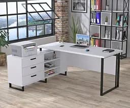 Стіл керівника Нотаріус Loft Design (Білий)