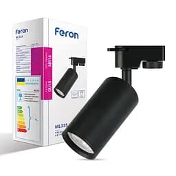 Трековый светильник Feron ML335 под лампу черный