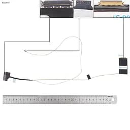 Шлейф матриці для Acer Aspire A717-71G A717-72G, (eDP 30pin, DC02002UH00, C7MMH, 50.GPGN2.012, Оригінал)