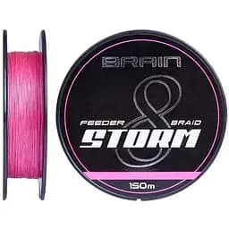 Шнур Brain Storm 8X 150 m 0.16 mm 25lb/11.1 kg Розовый (1013-1858.51.91)