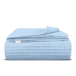 Плед-покривало Cosas Cloud Greek Waffle вафельний 160х230 см небесний (Blanket_43Cloud_GreekWaffle_160x230)