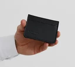 Кожаная обложка для ID-паспорта и водительского заседания 4.0 черная