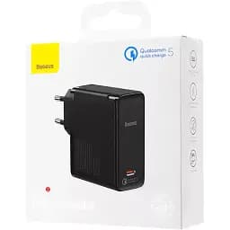 Швидкий зарядний пристрій Baseus GaN2 100 Вт + кабель Type-C до Type-C (1.5 м)