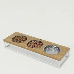 Hollky Base Bar — три миски на подставке (3 × 0,45 л)