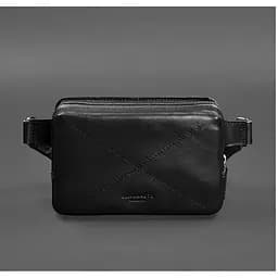 Шкіряна поясна сумка Dropbag Minі чорна