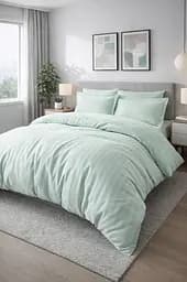 Комплект постельного белья евро 200х220 сатин ментоловый TC303376206
