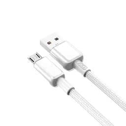 Кабель XO NB249 5A Android PVC Shiny Colorful Micro Data Cable білий - мініатюра 5