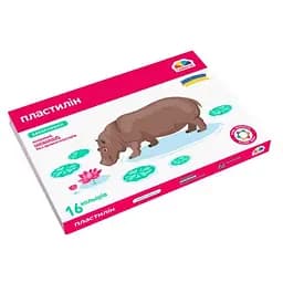 Набір для ліплення пластилін "Захоплення" ГАММА'UA 200314, 16 кольорів