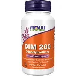 Дииндолилметан Now Foods DIM 200 Calcium D-Glucarate 90 капсул
