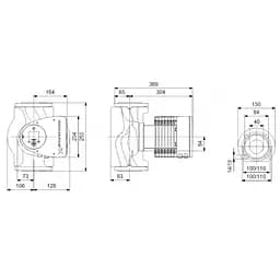 Циркуляційний насос Grundfos Magna3 40-180 F 250 (97924272) - мініатюра 2