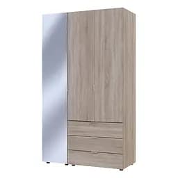 Шкаф для одежды Doros Гелар Дуб сонома 2ДСП/Зеркало 116.5х49.5х203.4 (42002156)