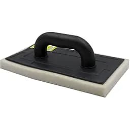 Терка пластиковая Сталь плотный поролон 140х280 мм (122086)