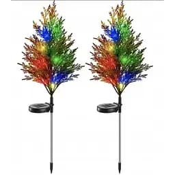 Світильники садові сонячні декоративні кольорові світлодіодні ялинкова ілюмінація