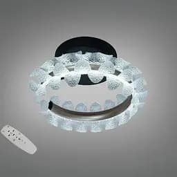 Стельова LED люстра Diasha 2511/400CG графіт 40W з пультом 7 м2