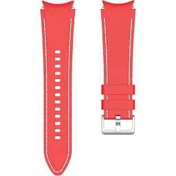 Ремешок для Samsung Galaxy Watch 5 - красно-белый ширина крепления 20мм силикон размер L Watchbands RLine (WB00S4GALAXYRLINE25)