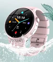 Рожевий круглий дитячий смарт годинник-телефон Lemfo M44 з GPS відстеженням, 4G дзвінками, відеозв'язком, кнопкою SOS та українською мовою - мініатюра 9