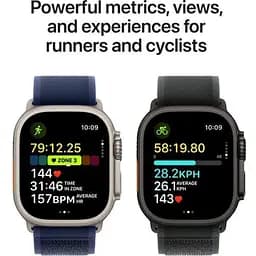 Смарт-годинник Apple Watch Ultra 2 GPS + Cellular 49mm Black Titan. Case w. Dark Green Alpine Loop - Medium (MX4R3) - мініатюра 4