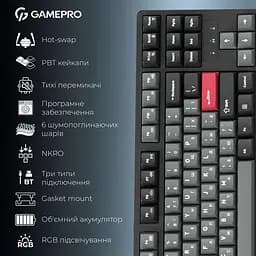 Клавіатура GamePro Asgard Ragnar (MK285BK) - мініатюра 3