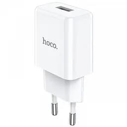Мережевий зарядний пристрій Hoco N9 1USB 2.1A White+ USB Cable Lightning