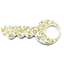 Ключниця Ключик дерев'яна. біла розписна 27х12х2 см