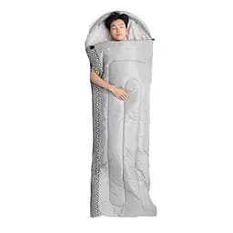Спальник Naturehike L250 (NH21MSD07) +9°C - з капюшоном - правий - сірий - мініатюра 5