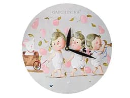 Настінний годинник Lefard Ми веземо з собою кота 29 см сірий (924-668)