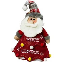 Мішечок для подарунків МВМ My Home Санта 20х15х15 см червоний (DH-NY-25 RED)