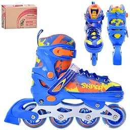 Ролики раздвижные детские A4149-M-BL размер (35-38)