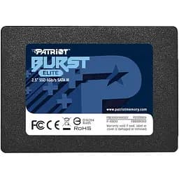 Накопитель SSD Patriot Sata 2.5" 240Gb Burst Elite 3D TLC 250 256 (PBE240GS25SSDR)