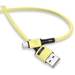 Кабель Usams US-SJ435 USB - Micro USB (M/M), 1 м, Yellow (SJ435USB03)