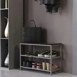 Банкетка універсальна Ferrum-decor Слайм 45x63x26 сірий ДСП Венге 16мм (FRD-105511)