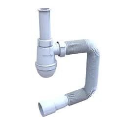 Напівсифон SantehPlast LN-00.06 G 1 1/4" Лотос-міні з гнучкою трубою 32х40/50 30412